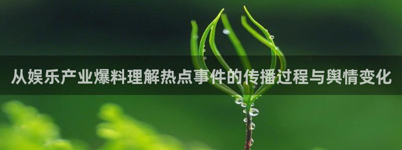 51吃瓜网入口:从娱乐产业爆料理解热点事件的传播过程与舆情变化